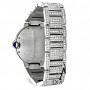 Cartier Ballon Bleu Stainless Steel Women's Diamond Watch 28mm ~7ct (front view) img