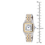 Size demonstration - Cartier La Panthere 18K Gold and Stainless Steel Women's Watch 22mm ~1.2ct near the ruler img