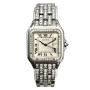 Cartier La Panthere Stainless Steel Women's Diamond Watch 29mm 3.42ct (front view) img