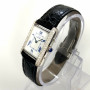 Cartier Must de Cartier Tank Sterling Silver Diamond Women's Watch 22mm ~.55ct (front view) img