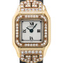 Cartier Panthere Art Deco Mini 18K Yellow Gold Women's Diamond Watch 20mm ~1.15ct (front view) img