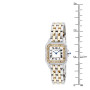 Size demonstration - Cartier Panthere Women's 18K Gold Diamond Watch | 23mm | Quartz | 0.9ct | Cream Dial near the ruler img
