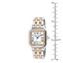Size demonstration - Cartier Panthere Women's 18K Gold Diamond Watch | 27mm | Quartz | 0.36ct | White Dial near the ruler img