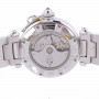 Cartier Pasha Stainless Steel Men's Diamond Watch 38mm 7.3ct Automatic Movement (front view) img