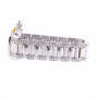 Cartier Pasha Stainless Steel Men's Diamond Watch 38mm 7.3ct Automatic Movement (front view) img