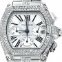 Cartier Roadster Stainless Steel Men's Diamond Watch 42mm ~5ct Automatic Movement (front view) img