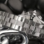 Cartier Roadster Stainless Steel Men's Diamond Watch 42mm ~7ct Automatic Movement (front view) img