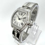 Cartier Roadster Stainless Steel Women's Diamond Watch 31mm 2.2ct (front view) img
