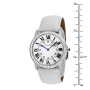 Size demonstration - Cartier Ronde Solo Stainless Steel Diamond Men's Watch 36mm 1ct near the ruler img