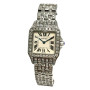 Cartier Santos Demoiselle Stainless Steel Women's Diamond Watch 20mm ~6ct (front view) img