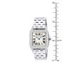 Size demonstration - Cartier Santos Demoiselle Stainless Steel Women's Diamond Watch 26mm 1.77ct near the ruler img