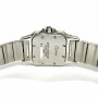 Cartier Santos Galbee Stainless Steel Diamond Women's Watch 24mm 0.69ct (front view) img