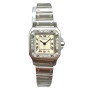 Cartier Santos Galbee Stainless Steel Diamond Women's Watch 24mm 0.69ct (front view) img