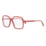 Celine Women's Designer Square Translucent Red Eyeglasses CL50126I55066/55 (front view) img