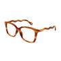 Chloe Women's Designer Square Eyeglasses CH0090O006 Clear Demo Lens (front view) img