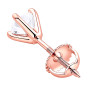 Back view of the Classic Sterling Silver Solitaire Lab Diamond Stud Earrings for Men and Women 0.83ct in Rose color img