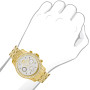 Iced Out Watches Luxurman Mens Diamond Watch 3ct 46mm on the body img