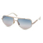 Dita Men's Designer Aviator white gold Sunglasses DTS-463-A-03 Metal Frame (front view) img