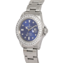 Rolex Submariner Men's Watch 40mm | Diamond Bezel | Blue Dial | Oyster Bracelet (front view) img