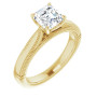 Ellie 1 Carat Asscher Diamond Solitaire Engagement Ring in Yellow color  img