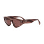 Fendi Unisex Designer Cat Eye RX-Sunglasses FE40163U74S Red Lenses (front view) img