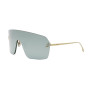 Fendi Women's Designer Shield Sunglasses FE4121US30X Blue Mirror Lenses (front view) img