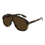 Gucci Men's Designer Aviator Sunglasses GG1038S002 Brown Lenses (front view) img