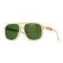 Gucci Men's Designer Aviator Sunglasses GG1188S005 Green Lenses (front view) img