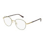 Gucci Men's Designer Round Eyeglasses GG0392O004 Clear Demo Lenses (front view) img