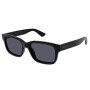 Gucci Men's Designer Square black RX-Sunglasses GG1583S001 Grey Lenses (front view) img