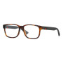 Gucci Men's Designer Square Eyeglasses GG0011O002/53 Clear Demo Lens (front view) img