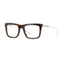 Gucci Men's Designer Square Eyeglasses GG1438O002 Clear Demo Lenses (front view) img