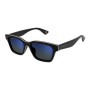 Gucci Men's Designer Square RX-Sunglasses GG1641SA003 Blue Mirror Lenses (front view) img