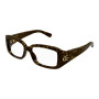 Gucci Women's Designer Rectangle Eyeglasses GG1406O002 Clear Demo Lenses (front view) img
