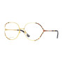 Gucci Women's Designer Round Eyeglasses GG0596OA003 Clear Demo Lenses (front view) img