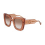 Gucci Women's Designer Square RX-Sunglasses GG1556S004 Brown Gradient Lenses (front view) img