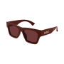 Gucci Women's Designer Square RX-Sunglasses GG1835S003 Burgundy Lenses (front view) img