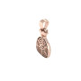 Back view of the Hip Hop 14K White Gold Diamond Money Bag Pendant for Men | Dollar Sign | 2.34ct in Rose color img