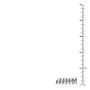 Size demonstration - Heavy Sterling Silver Miami Cuban Link Chain Necklace 22-40in 11mm near the ruler img