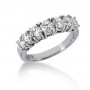 Thin 14K White Gold Designer Diamond Engagement Ring Band 1.50ct in White color  img