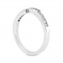 Back view of the Thin 14K White Gold Diamond Designer Engagement Ring Band 0.32ct in White color img