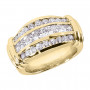 14K White Gold Ladies Diamond Ring 2.09ct in Yellow color  img