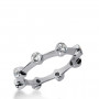 14K White Gold Round Diamond Eternity Ring 0.80ct 4.2mm in White color  img