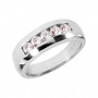 18K White Gold 6.2mm Women's 1ct Diamond Wedding Ring in White color  img