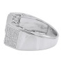 Back view of the Affordable Men's Rings 10K Yellow Gold Diamond Ring 0.67ct in White color img