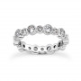 Thin Diamond Platinum Eternity Band 1.30ct in White color  img
