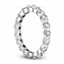 Back view of the Thin Platinum Diamond Eternity Band 1.33ct in White color img