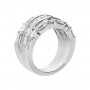 Back view of the Platinum Ladies Diamond Ring 3.48ct in White color img