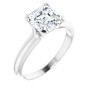 Jane Lab Grown Diamond Ring | 2 Carat Asscher Diamond Solitaire Engagement Ring in White color  img