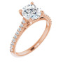 Josephine 1.25 Carat Round Diamond Accented Infinity-Inspired Engagement Ring in Rose color img